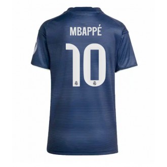Real Madrid Kylian Mbappe #10 Bortedrakt Kvinner 2025-26 Kortermet Real Madrid Kylian Mbappe #10 Bortedrakt Kvinner 2025-26 Kortermet
